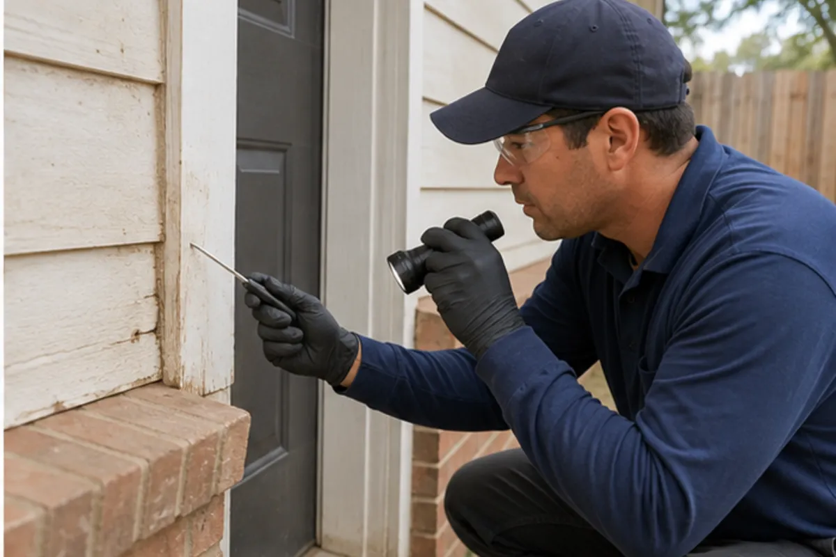 Termite Signs at Houston Properties: Mud Tubes, Wood Damage, and Swarm Evidence